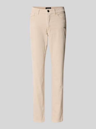 Marc Cain Slim fit broek in 5-pocketmodel Zand - 2