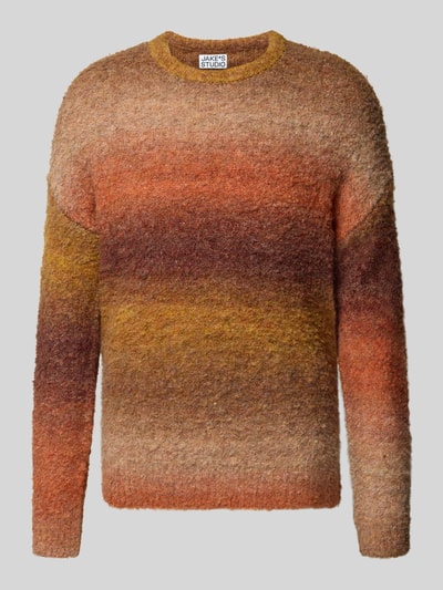 JAKE*S STUDIO MEN Regular Fit Pullover in Strick-Optik Rot 2