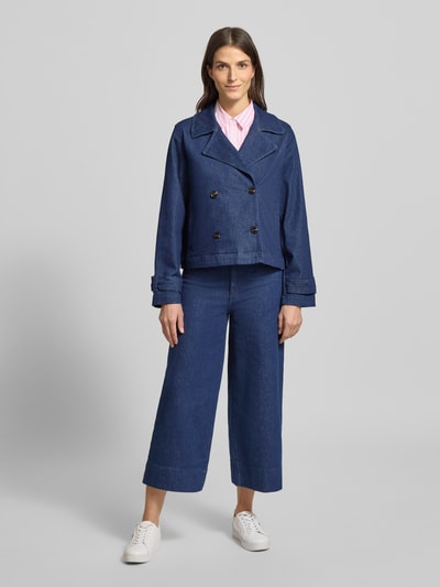 MORE & MORE Jeansjacke mit Knopfverschluss Jeansblau 1