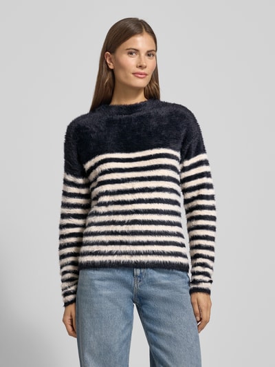 Christian Berg Woman Sweter z dzianiny ze sztucznego futra  Czarny 4