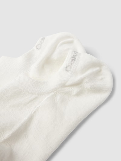 CK Calvin Klein Füßlinge mit Strukturmuster im 2er-Pack Weiss 2