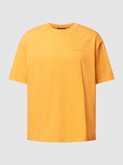 PEGADOR Oversized T-Shirt mit Rundhalsausschnitt Modell 'Logo' Orange 2