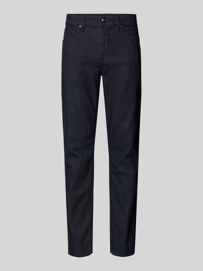 Produktfoto, Straight Fit Jeans mit 5-Pocket-Design Modell 'Fortress' von JOOP! Collection, dunkler Baumwoll-Mix mit Stretch-Anteil, gerader Schnitt.