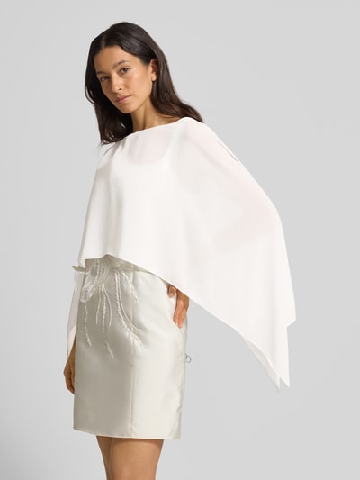Christian Berg Cocktail Relaxed Fit Stola in semitransparentem Design Ecru 4