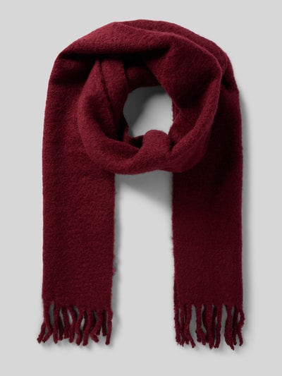 comma Schal mit Fransen Bordeaux 1