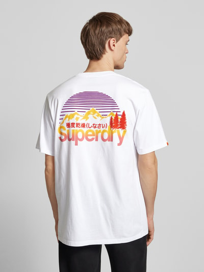 Superdry T-shirt met labeldetail Wit - 5