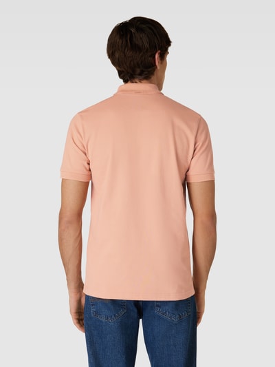 BOSS Orange Slim Fit Poloshirt mit Label-Patch Modell 'Passenger' Hellrot 5