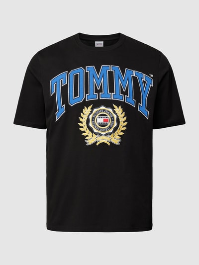 Tommy Jeans Plus PLUS SIZE T-Shirt mit Logo-Stitching Black 2