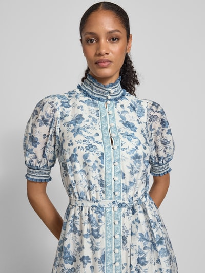 Forever New Avondjurk met knoopsluiting, model 'Rochelle' Lichtblauw - 3