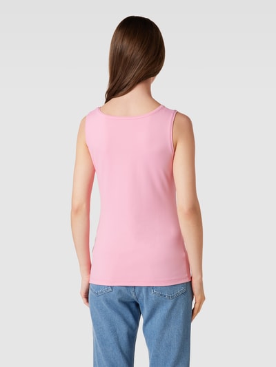 Christian Berg Woman Top mit geripptem Rundhalsausschnitt Pink 5