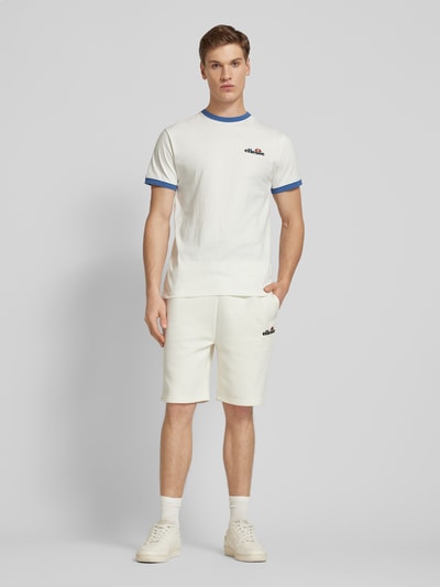 Ellesse Regular Fit Sweatshorts mit Label-Stitching Modell 'NIORIR' Offwhite 1