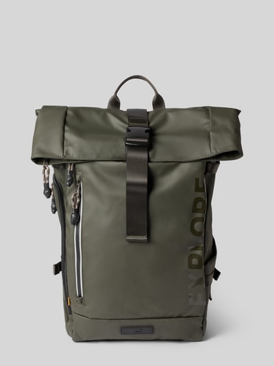 camel active Rucksack mit Statement-Print Modell 'EXPLORE' Khaki 1