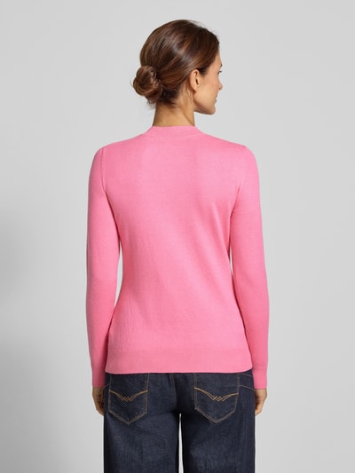 Christian Berg Woman Sweter z dzianiny z mieszanki wiskozy z okrągłym dekoltem Mocnoróżowy 5
