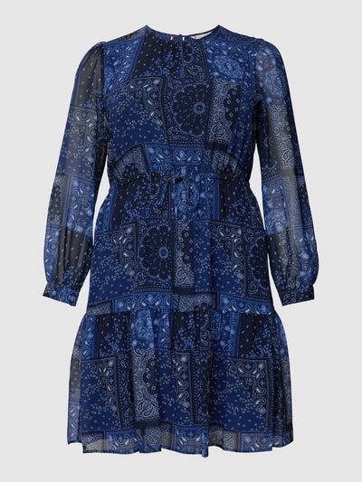 Tommy Hilfiger Curve PLUS SIZE Kleid mit Paisley-Muster Marine 2