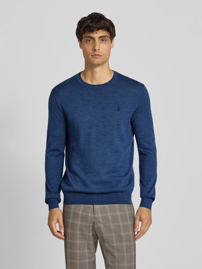 Polo Ralph Lauren Gebreide pullover van merinowol Rookblauw - 4