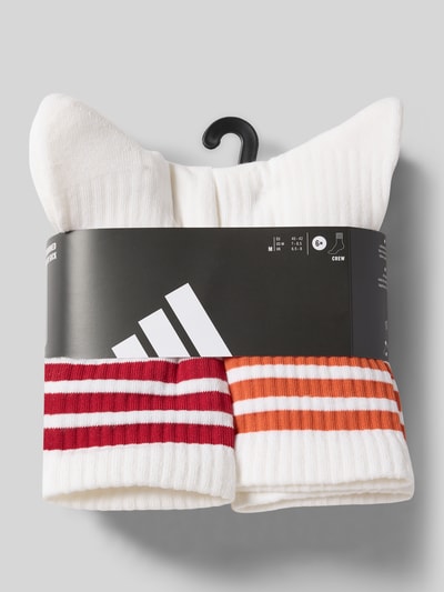 Produktfoto, Socken mit Logo im 6er-Pack von adidas Sportswear aus Baumwoll-Mix mit Stretch-Anteil, Kontraststreifen, körpernahe Passform