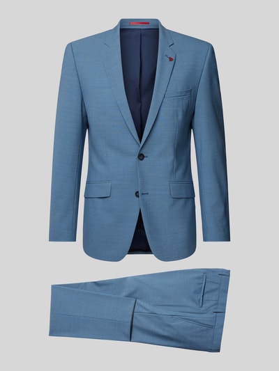 Roy Robson Slim fit pak van scheerwolmix met pin op het revers Bleu - 2