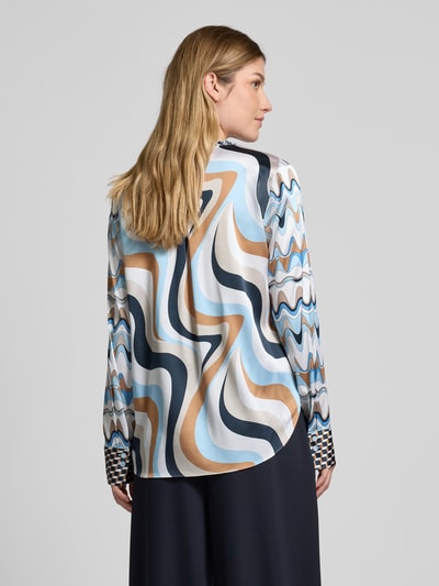 Herzensangelegenheit Regular fit blouse met tuniekkraag Blauw - 5