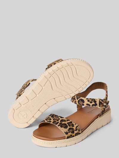 Tamaris Sandalen mit Klettverschluss Beige 4