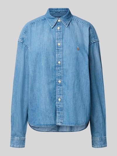 Polo Ralph Lauren Regular fit jeansblouse met logostitching Jeansblauw - 2
