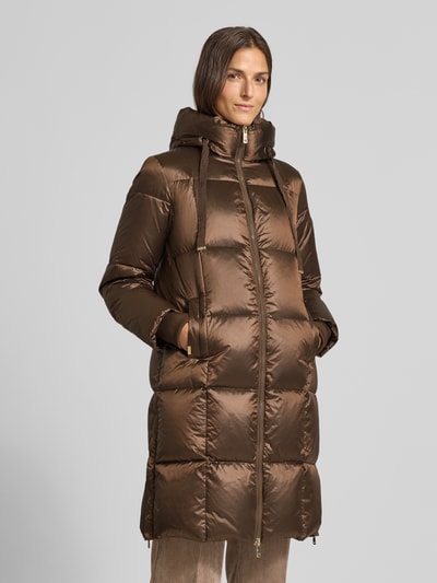 MOS MOSH Płaszcz pikowany ze stójką model ‘NOVA’ Średniobrązowy 4