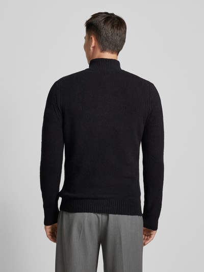 Cinque Gebreide pullover met schipperskraag, model 'CILUCA' Zwart - 5