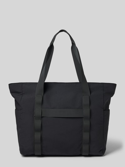 Marc O'Polo torba shopper z napisem z logo Czarny 4