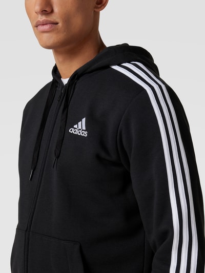 ADIDAS SPORTSWEAR Sweatjacke mit Logo-Streifen Black 3