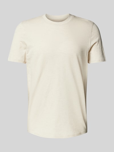 MCNEAL T-shirt met geribde ronde hals Beige - 2
