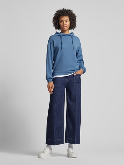 Monari Sweatshirt met tunnelkoord Blauw - 1