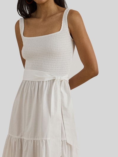 Lauren Ralph Lauren Freizeitkleid aus reiner Baumwolle Weiss 3