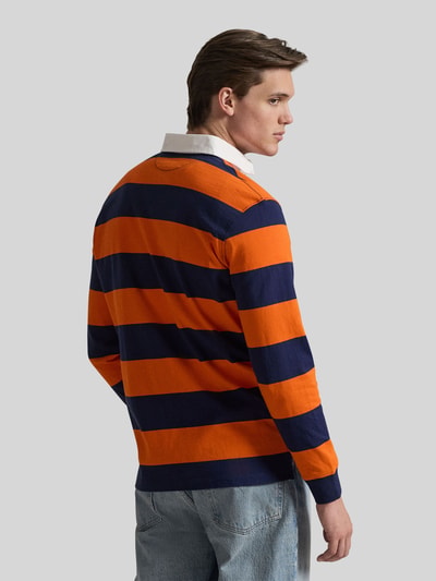 Polo Ralph Lauren Regular Fit Sweatshirt aus reiner Baumwolle Modell 'LS RUGBY M3' Orange 5