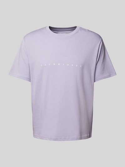 Jack & Jones T-Shirt mit Label-Print Modell 'STAR' Lavender 1