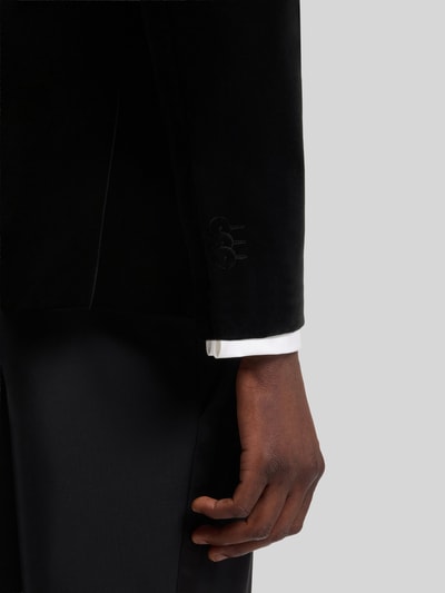HUGO Slim Fit Smoking mit Samtstruktur Black 6