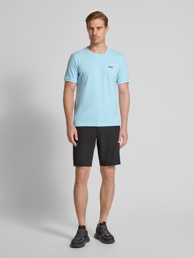 BOSS Green Regular Fit T-Shirt aus Baumwoll-Mix Modell 'TAUL' Hellblau 1