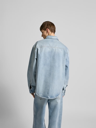 VETEMENTS Freizeithemd in Denim-Optik Jeansblau 5