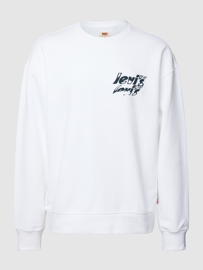 Levi's® Sweatshirt mit Label-Print Weiss 2