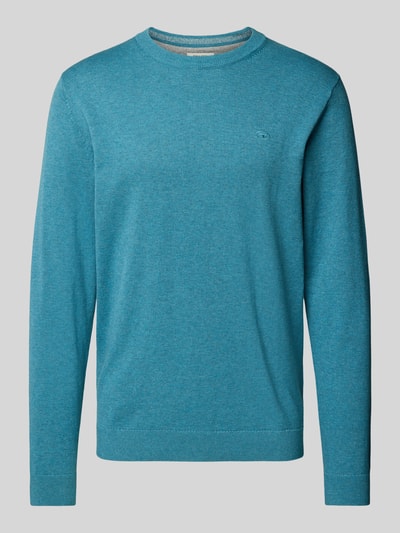 Tom Tailor Regular Fit Strickpullover aus atmungsaktiver, weicher Baumwolle Ocean 2