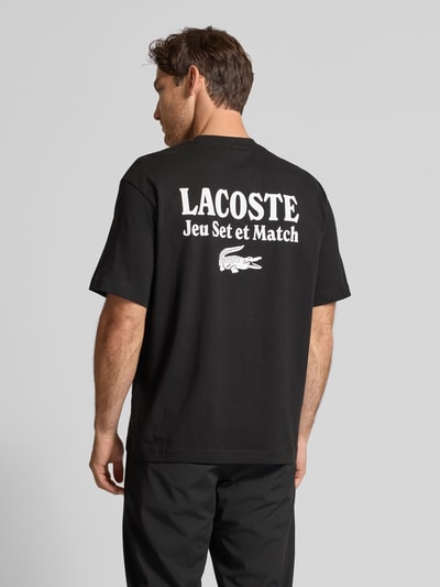 Lacoste Loose Fit T-Shirt aus reiner Baumwolle Black 5