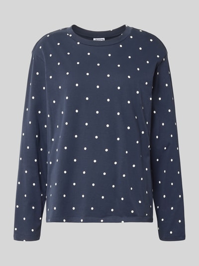 Jake*s Casual Pyjama-Oberteil mit Rundhalsausschnitt Dunkelblau 2