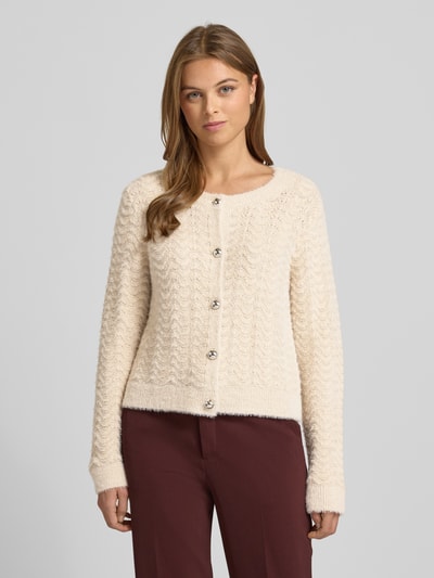 More & More Gebreid jack met ronde hals en knoopsluiting Offwhite - 4