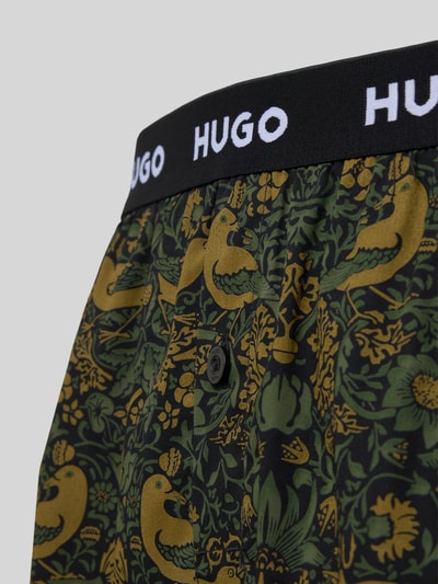HUGO Boxershorts mit elastischem Logo-Bund im 3er-Pack Khaki 2