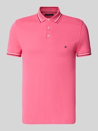 Tommy Hilfiger Regular Fit Poloshirt aus Baumwoll-Mix Altrosa 2