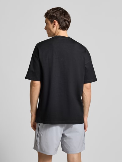 adidas Sportswear T-shirt met labelstitching en ronde hals Zwart - 5