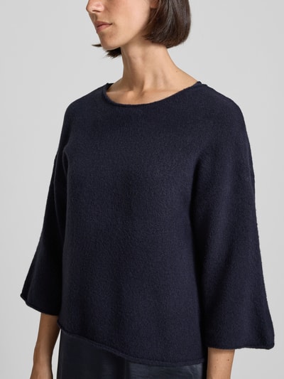 ROBE LÉGÈRE Regular Fit Strickpullover mit Woll-Anteil Marine 3