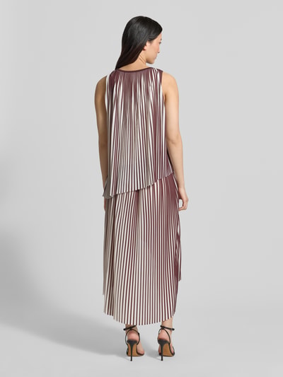 BOSS A-Linien Kleid mit Allover-Muster Modell 'ETARBI' Schoko 5