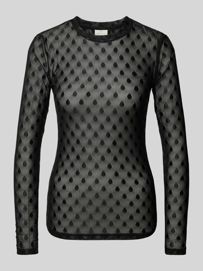 Kaffe Longsleeve mit Rundhalsausschnitt Modell 'Amina' Black 2