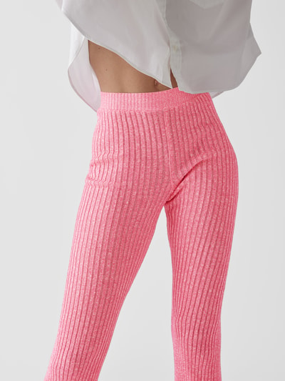 MSGM Leggings aus Leinenmischung Pink 3