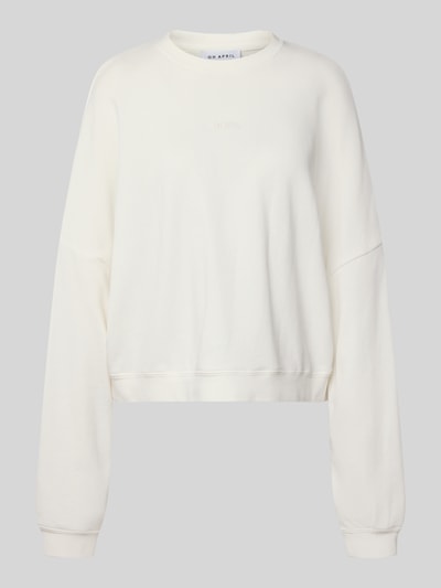 OH APRIL Bluza o kroju oversized z prążkowanymi wykończeniami Złamany biały 2