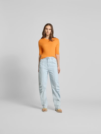 Closed T-Shirt aus Woll-Seide-Mix Orange 1